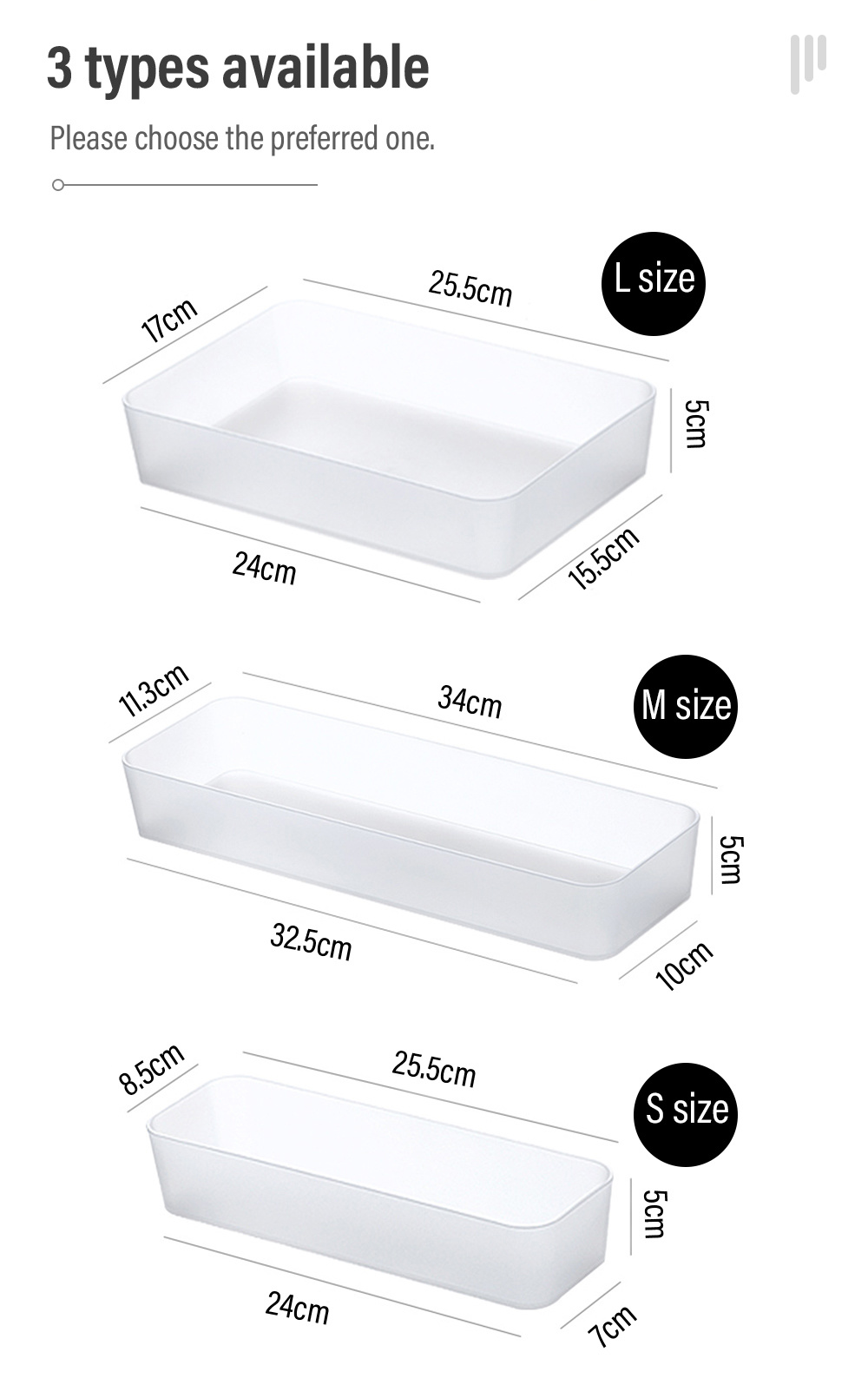 Frosted Drawer Storage Multi-purpose Drawer-8